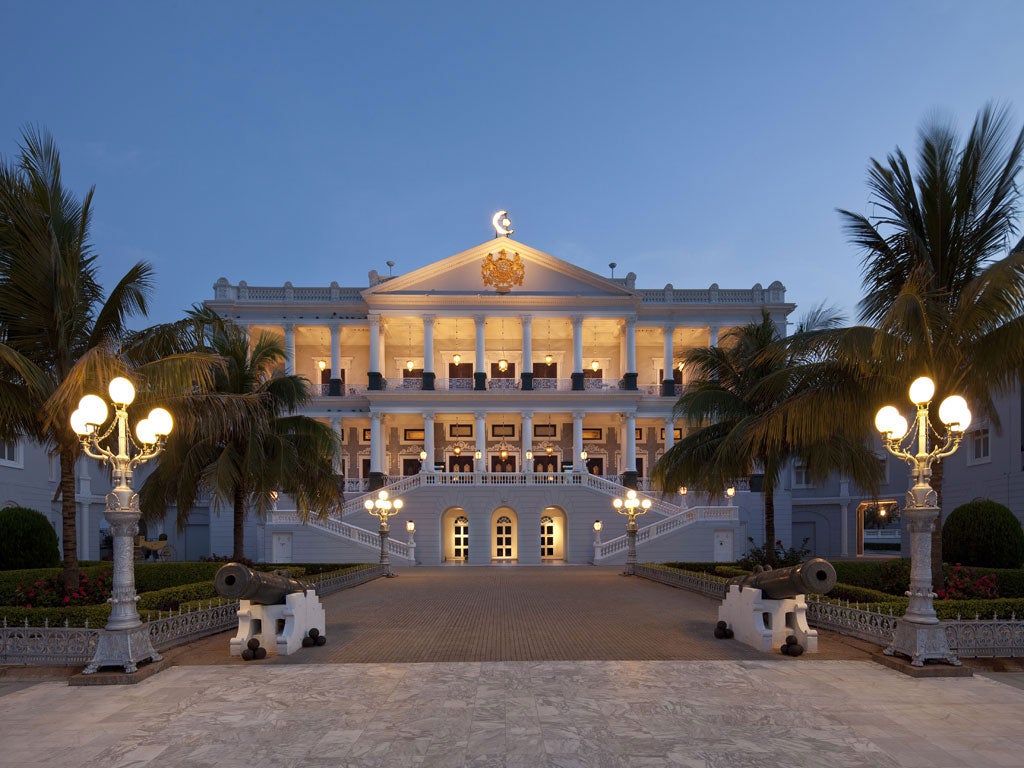 The sky's the limit: Falaknuma Palace's grand façade