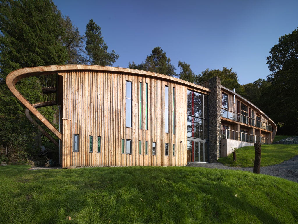 The curves of Dome House reflect the shape of the Cumbrian hills