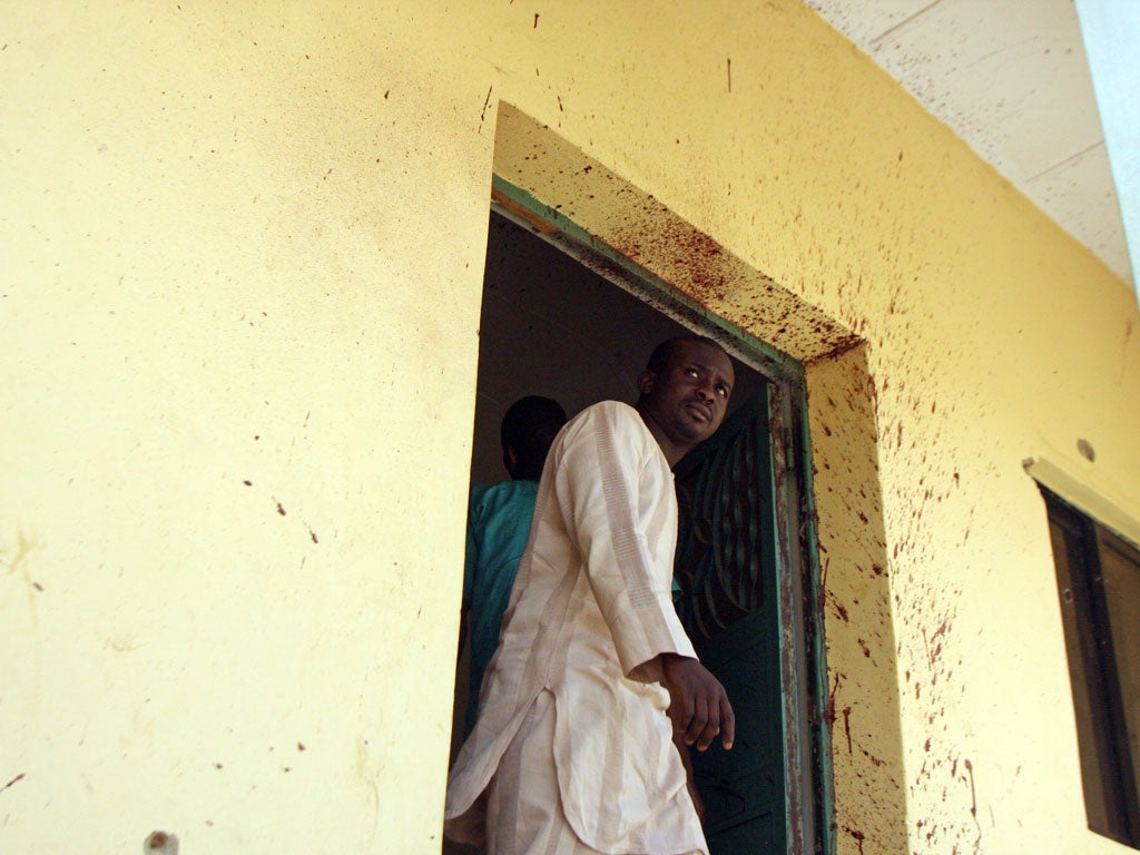 The bloodstained compound where Chris McManus and Franco Lamolinara were held