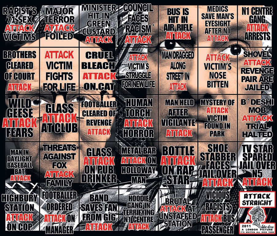 'Attack Straight' by Gilbert and George