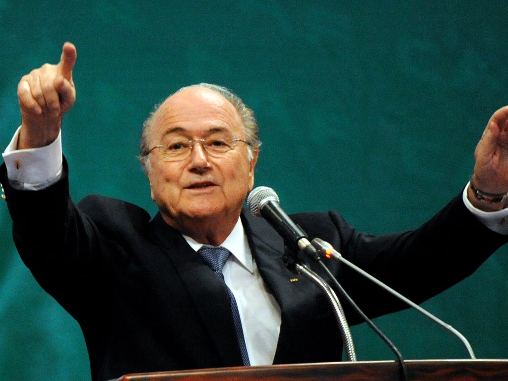 Fifa president Sepp Blatter