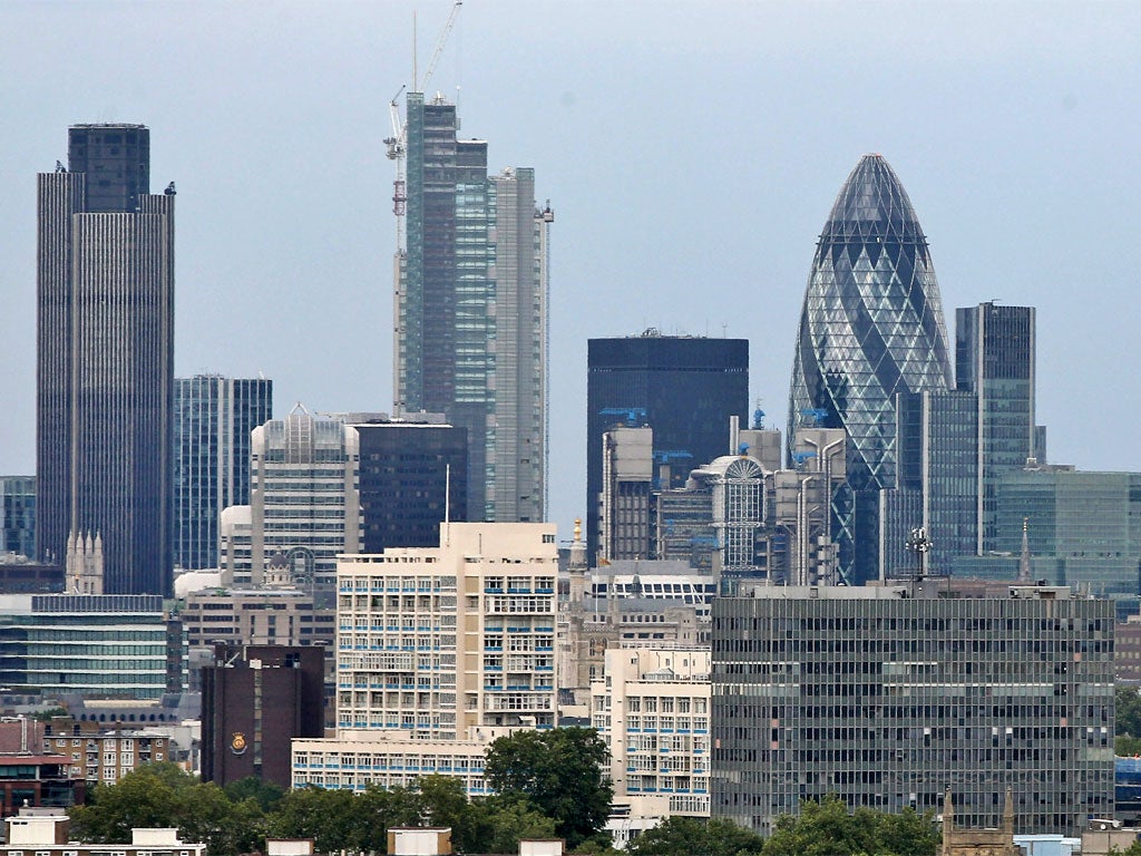 The City of London skyline