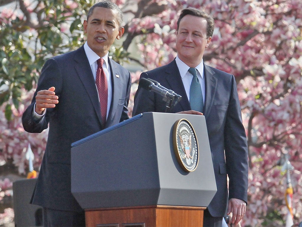 The two leaders at their press conference