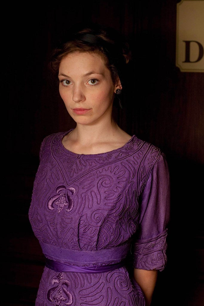 Perdita Weeks stars in Julian Fellowes' Titanic as an aristocratic suffragette, aka the new Lady Sybil