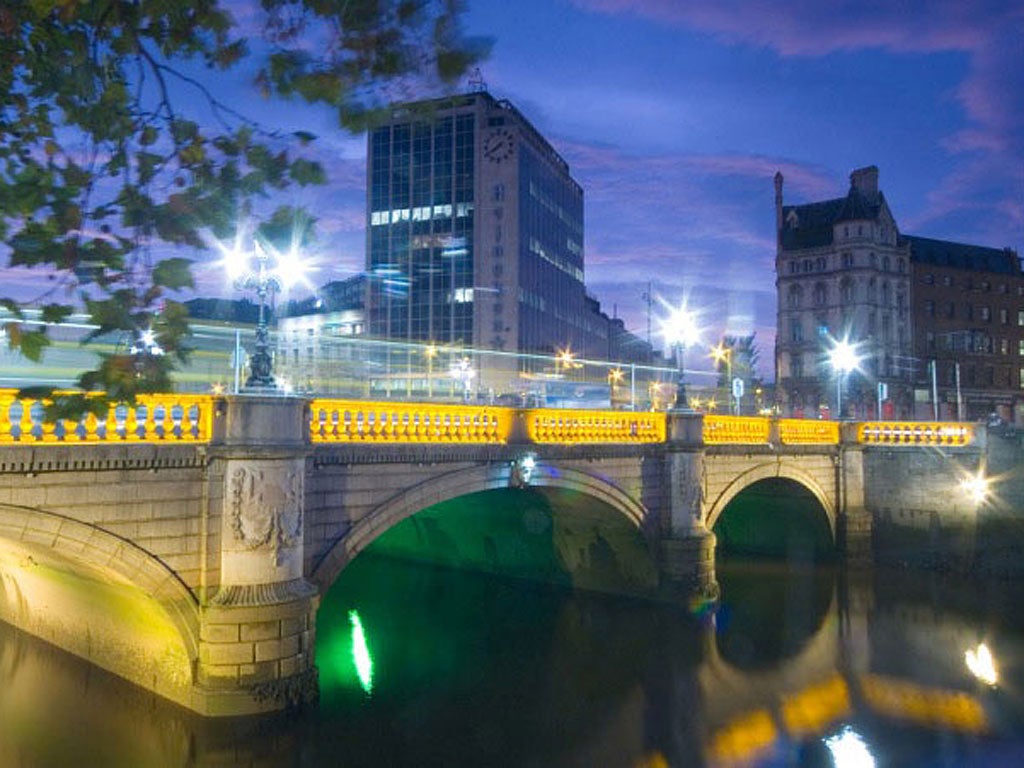O'Connell Bridge is Dublin's most central bridge