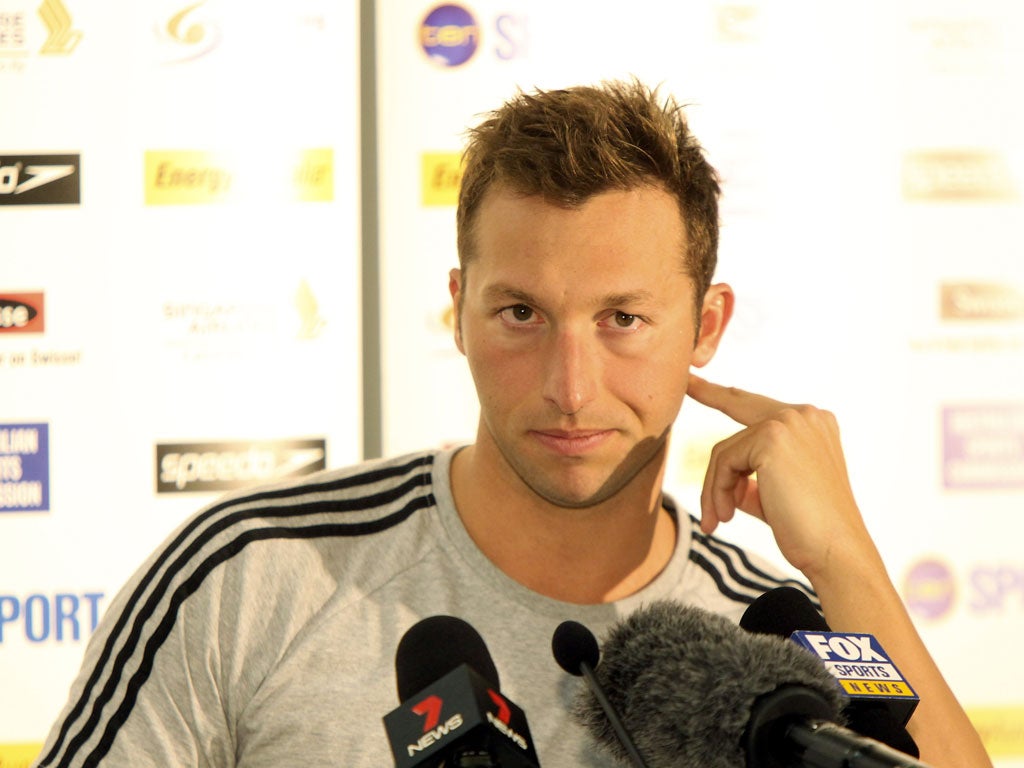 Ian Thorpe’s 2012 Olympics bid took a major hit yesterday