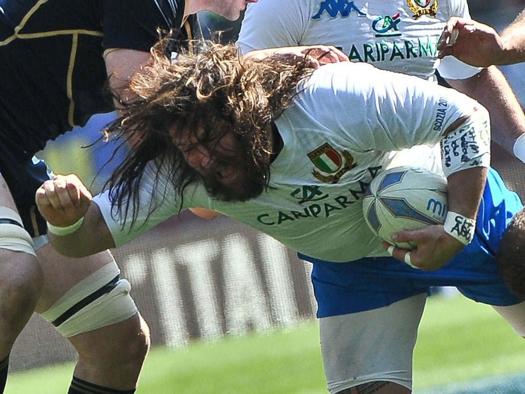 Man of the match: Italy's Martin Castrogiovanni