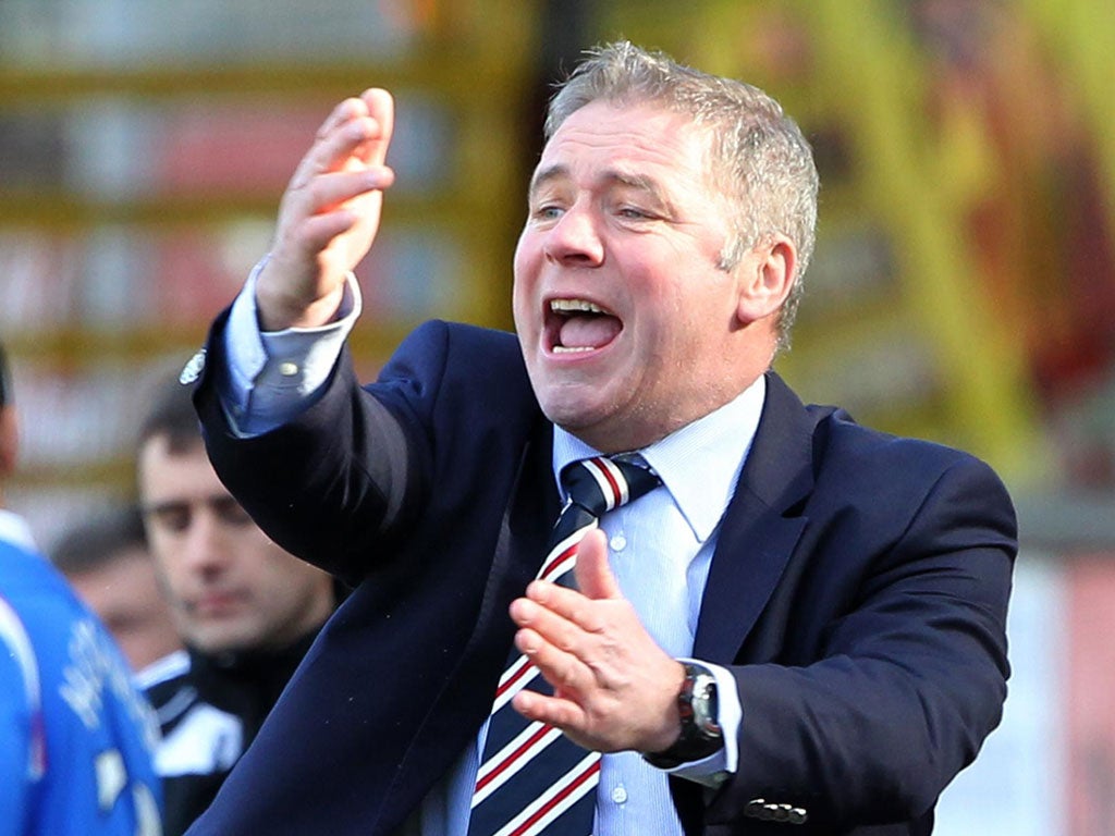 Rangers and their manager, Ally McCoist, have to accept their limitations