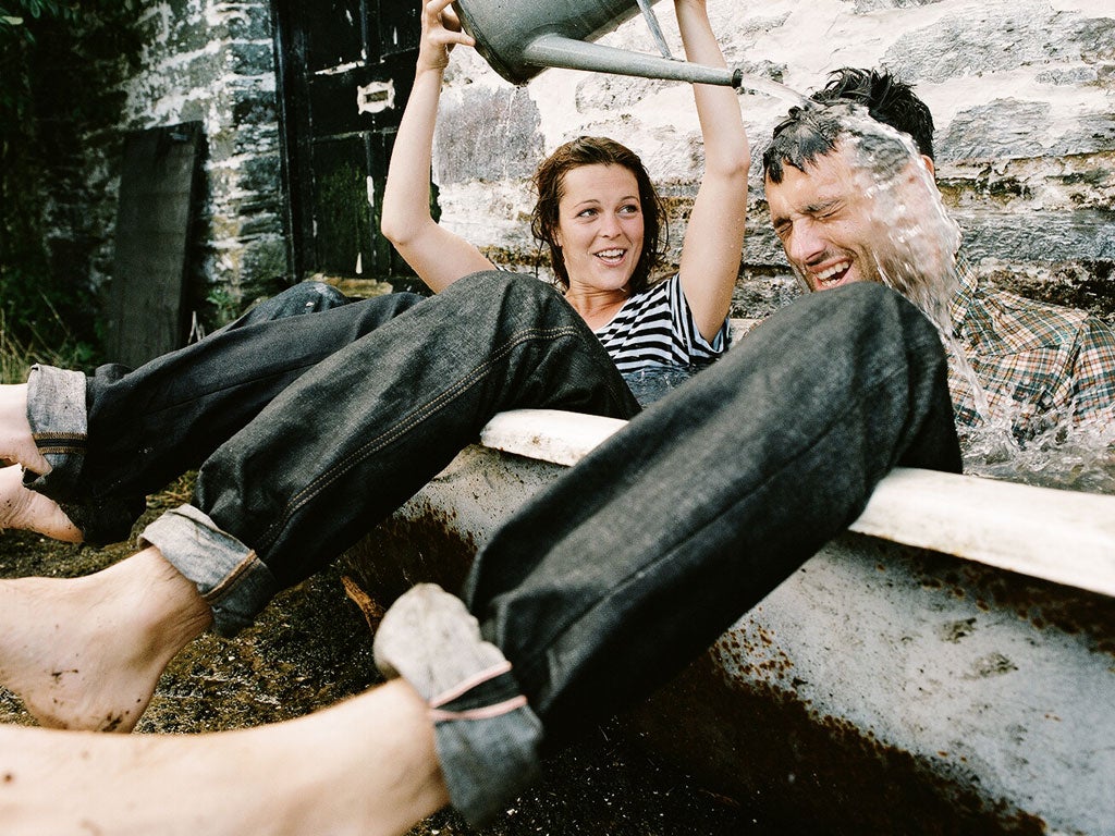 David Hieatt and his team on location at the factory in Cardigan, Wales