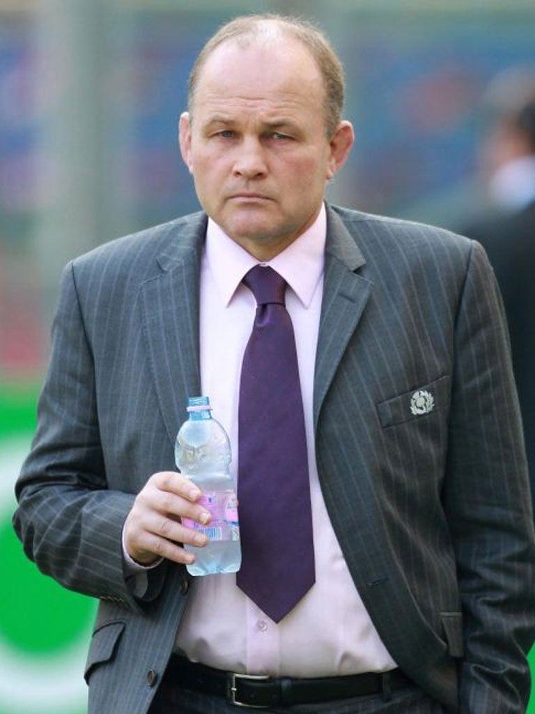 ANDY ROBINSON: The Scotland coach will decide on his future after a review of their poor Six Nations