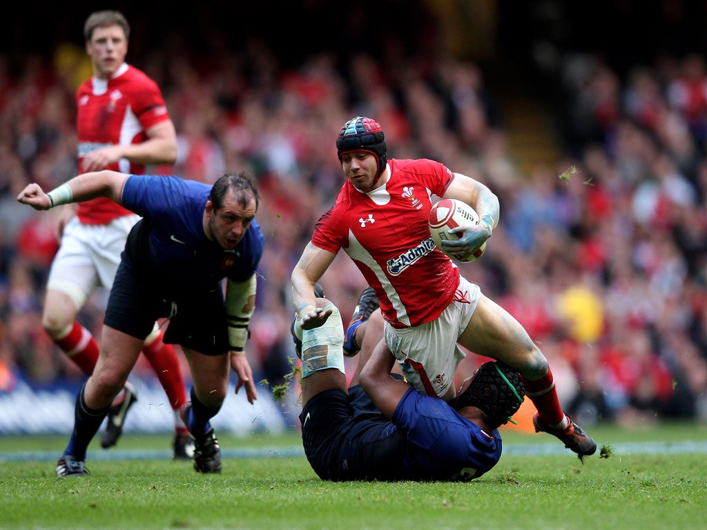 <b>Leigh Halfpenny</b><br/>
<b>WALES</b><br/>
Better than he should be dealing
with the high ball, the vertically
challenged converted wing proved
himself an attacking livewire in
broken field and a dependable
marksman under pressure.