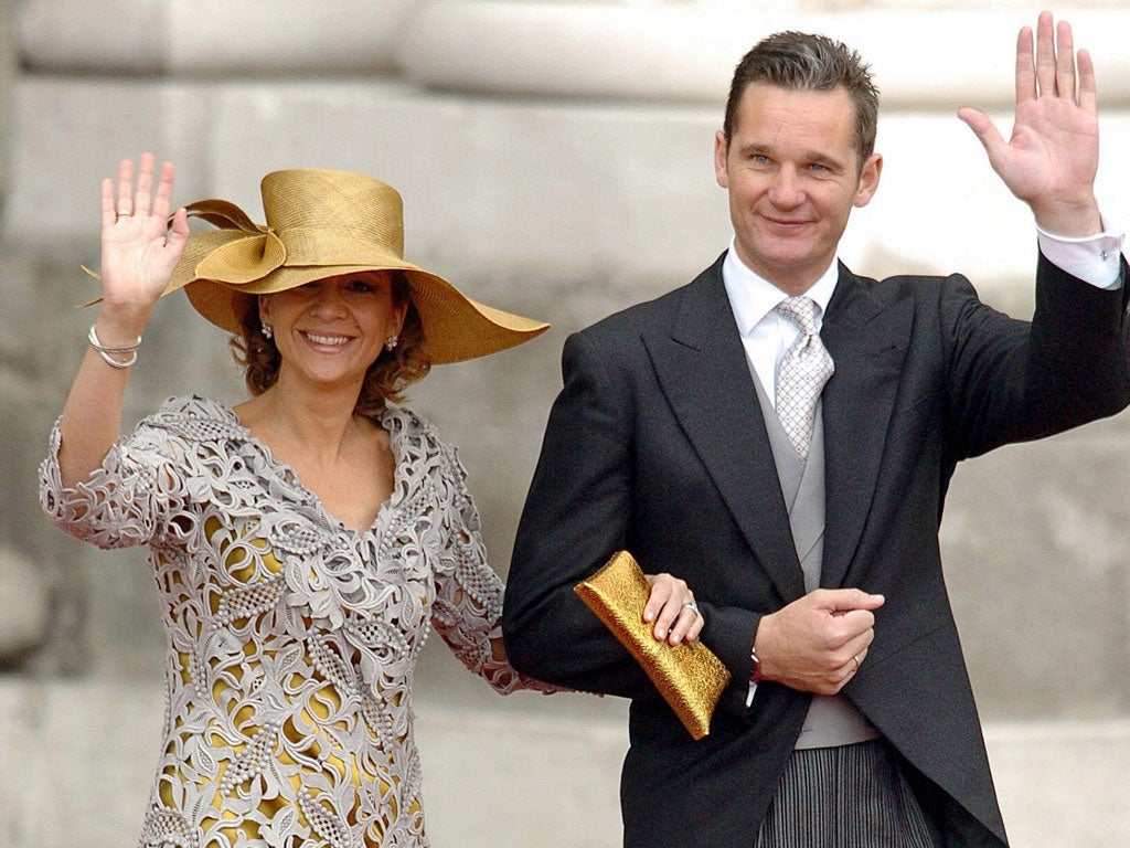 Iñaki Urdangarin. pictured with his wife Princess Cristina de Borbon, denies any wrongdoing