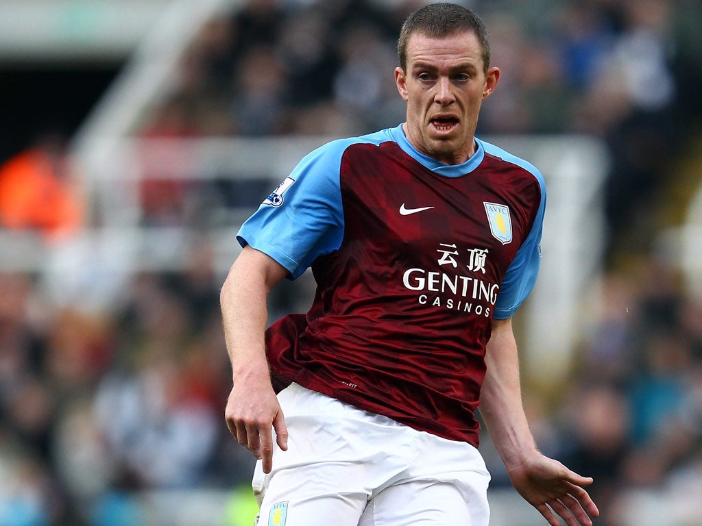 Richard Dunne of Aston Villa