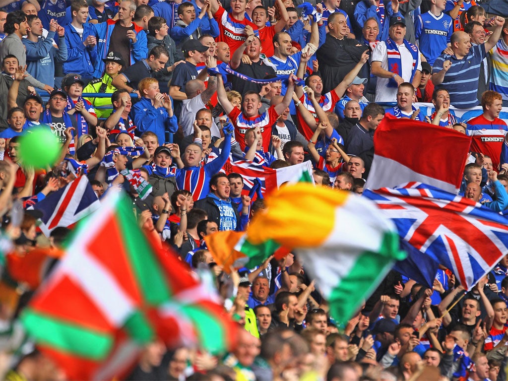 The colour and atmosphere of the Old Firm match will not be gracing the English Premier League, says its chief, Richard Scudamore