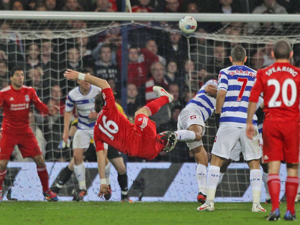 Sebastian Coates scores a spectacular opener at Loftus Road