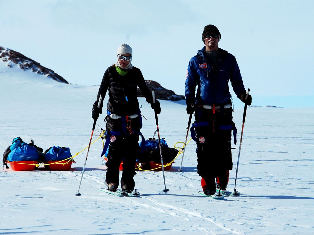 Helen Skelton at the South Pole