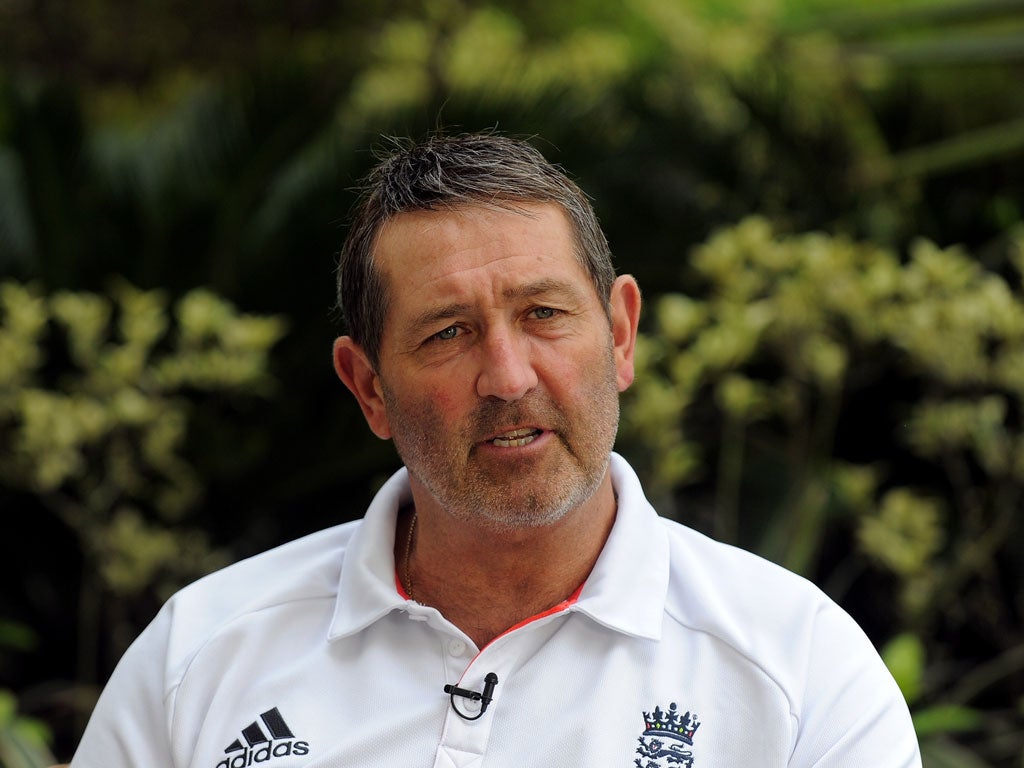 Gooch today in his role as England batting coach