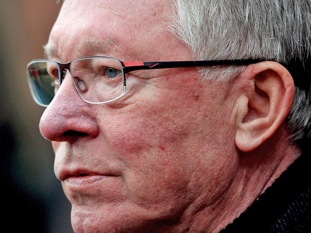 Manchester United manager Sir Alex Ferguson who is hoping to derail City's title push