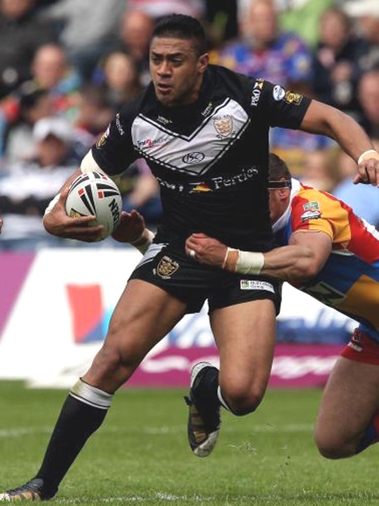 Willie Manu scored two of Hull’s tries in the win over Castleford