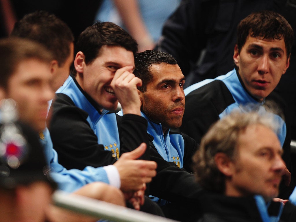 Gareth Barry will Carlos Tevez