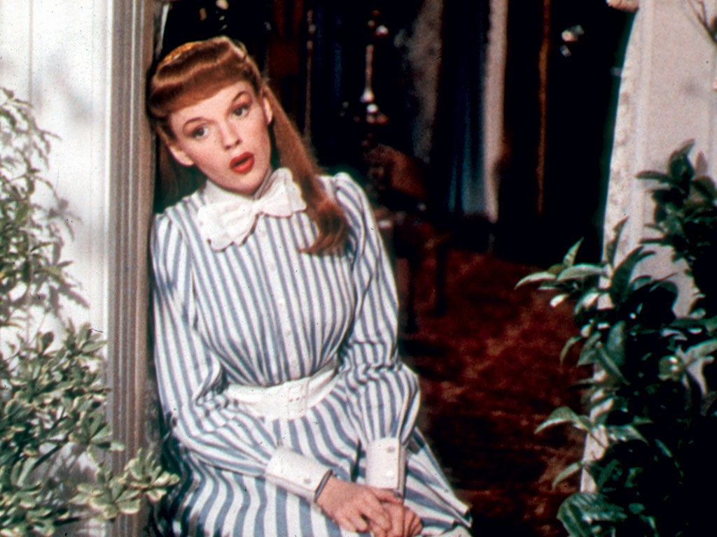 Meet me in St Louis: Even if you've never seen "Meet me in St Louis", you will probably recognise its musical score; "Have Yourself a Merry Little Christmas", popularised by Frank Sinatra was sung for the first time by Judy Garland in the film. "The Trolley Song"  is another hit song that debuted in the film (you know the one: "Chug, chug, chug went the motor/ Bump, bump, bump went the brake/ Thump, thump, thump went my heartstrings/ When he smiled I could feel the car shake") Minnelli met Judy Garland on the set of MMISL and they later married and Garland gave birth to their daughter, Liza Minnelli, in March 1946.