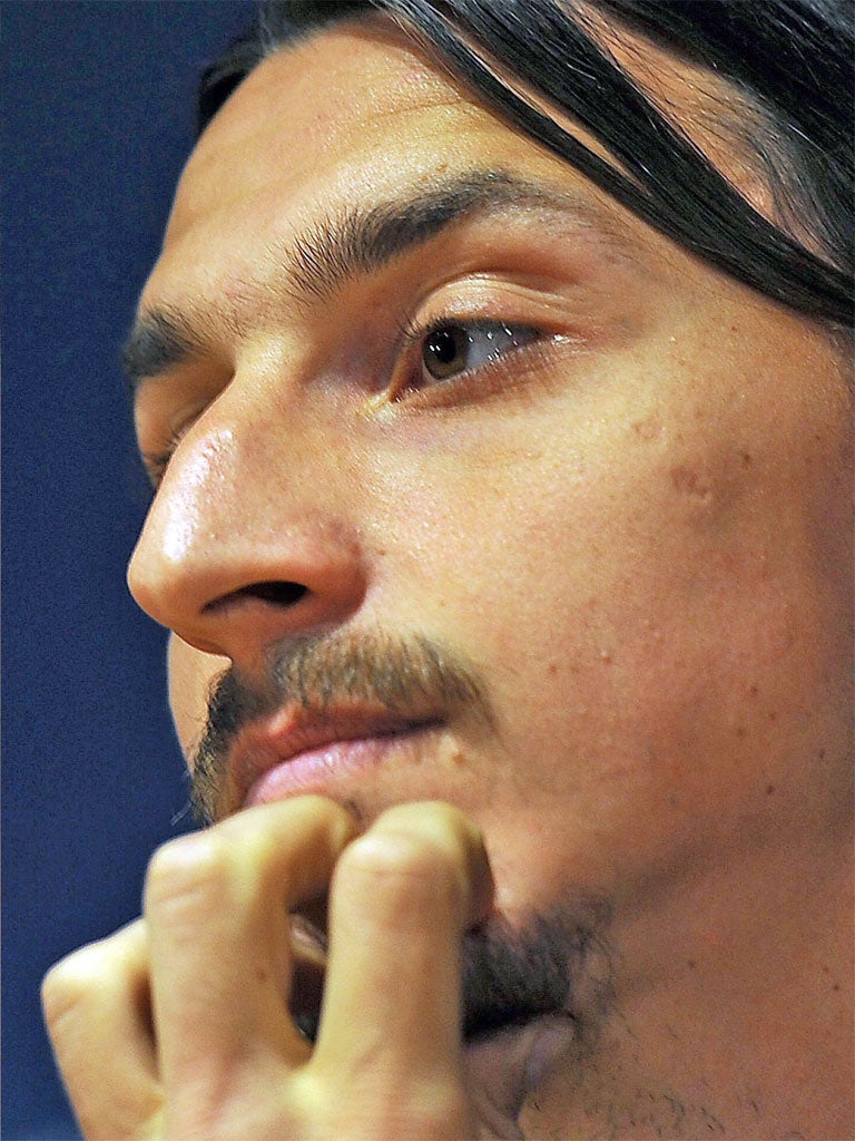 Milan striker Zlatan Ibrahimovic will hope to prove his doubters at Barcelona wrong at San Siro tonight