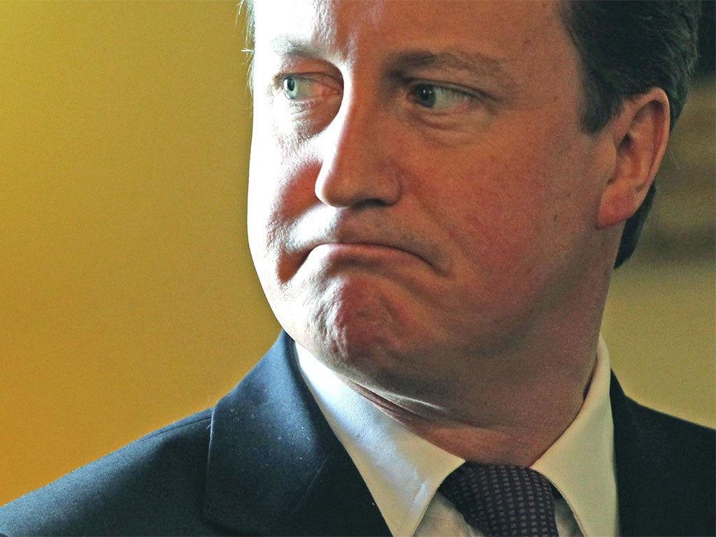 Prime Minister David Cameron during a reception at 10 Downing Street yesterday. Former Labour minister Jack Straw said the Tories were prepared to evade rules stating that donors must be registered to vote in the UK