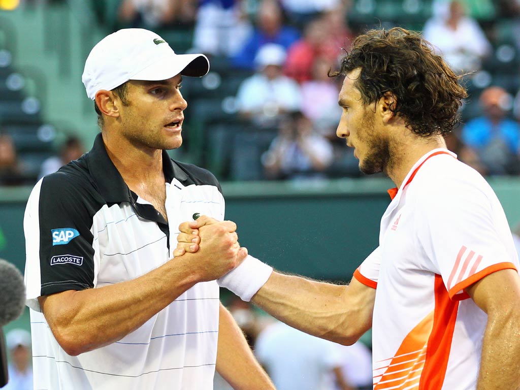 Andy Roddick will be disappointed having beaten Roger Federer in the previous round