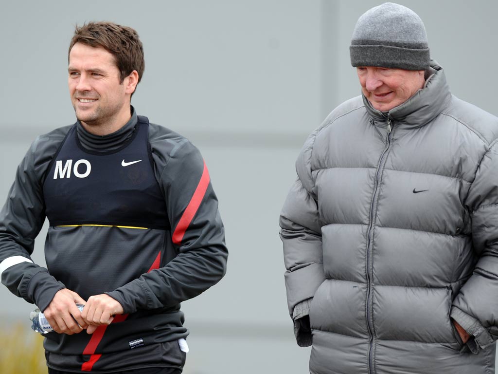 Alex Ferguson with Michael Owen