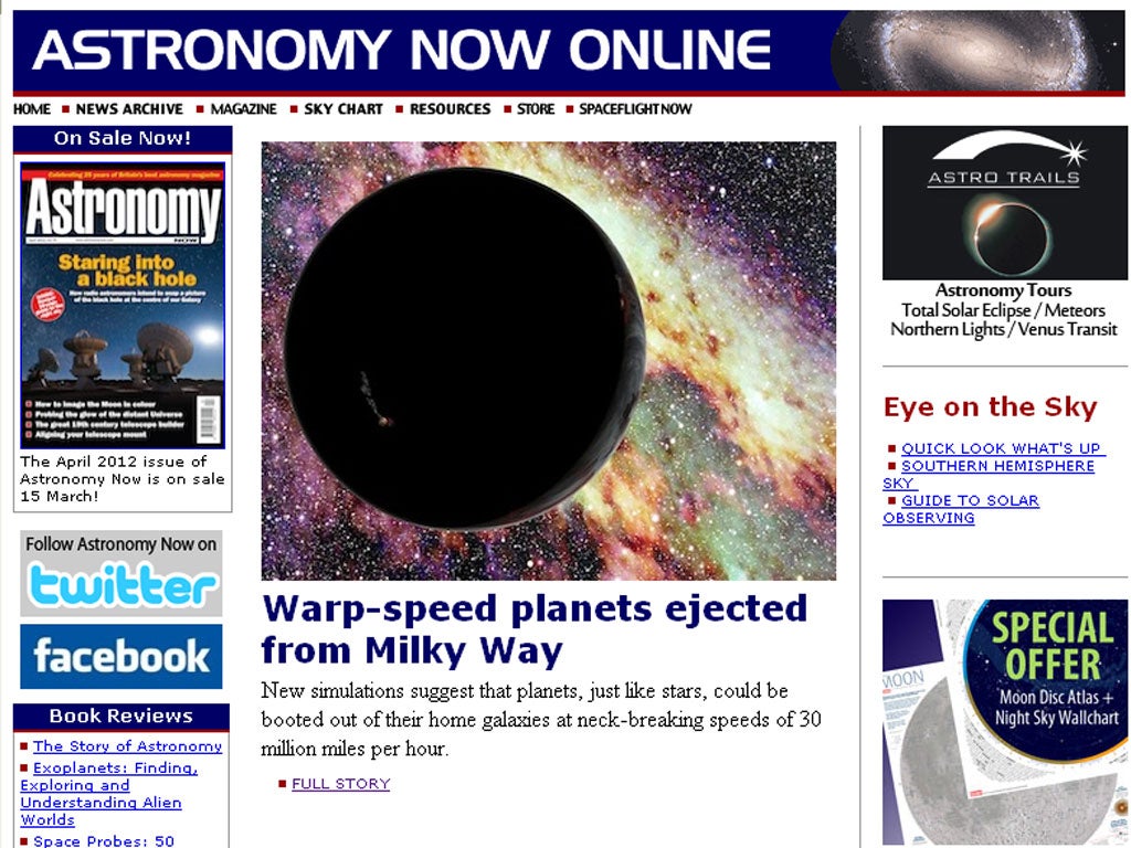 1. Astronomy Now

<p>astronomynow.com</p>

<p>The online version of Britain's best-selling astronomy magazine, expect great articles and a table for planning observation sessions.</p>