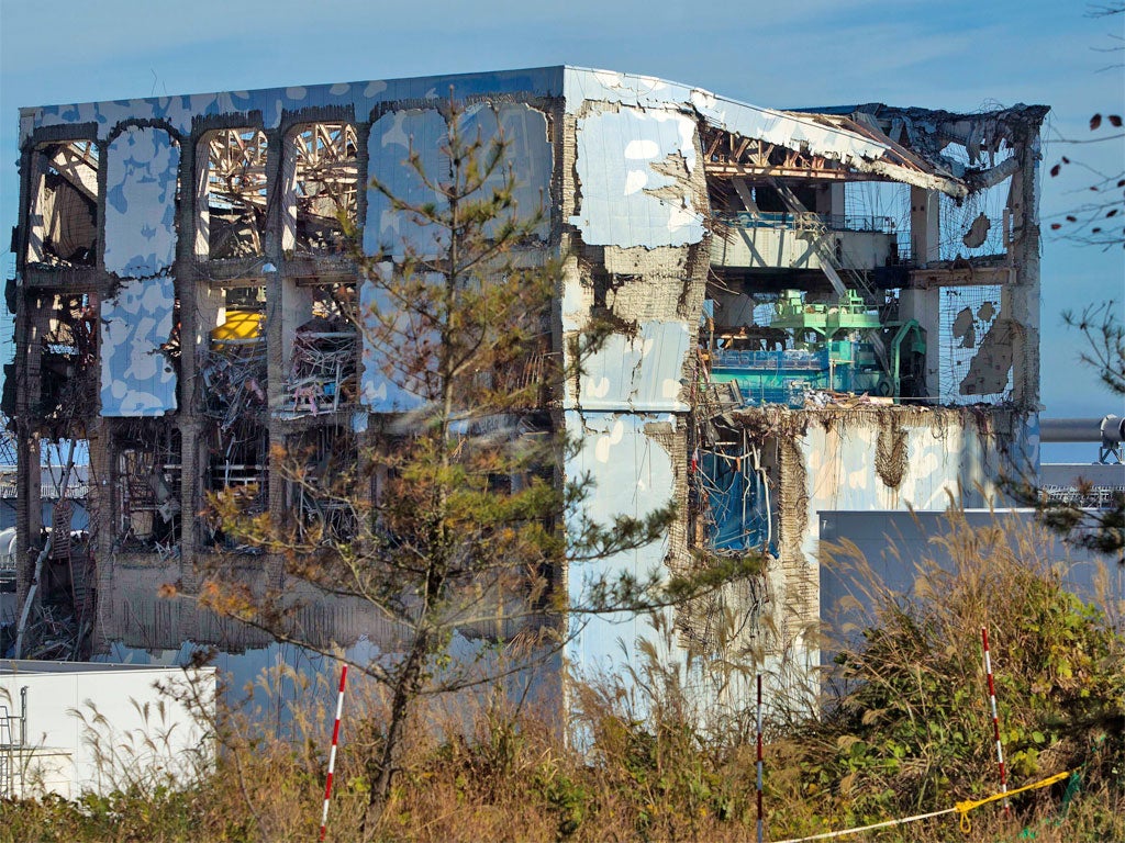 The Unit 4 reactor at the crippled Fukushima plant