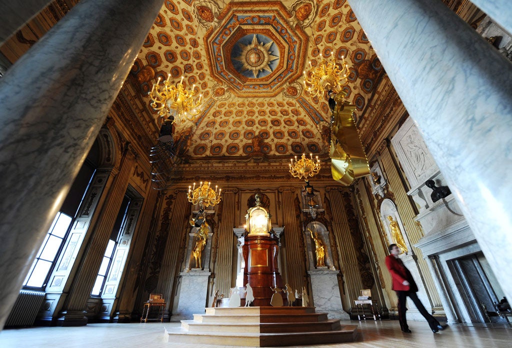 Room for improvement: The Cupola Room at Kensington Palace has too many objects on view