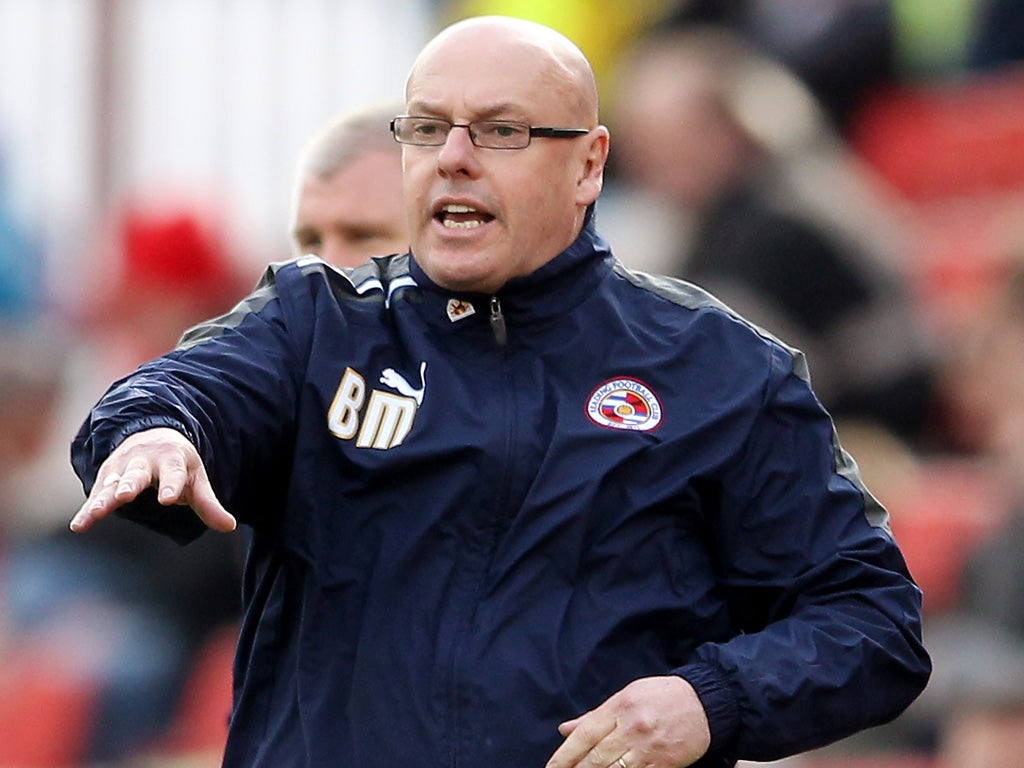 Brian McDermott: His Reading side suffered a hangover from Wembley defeat to Swansea