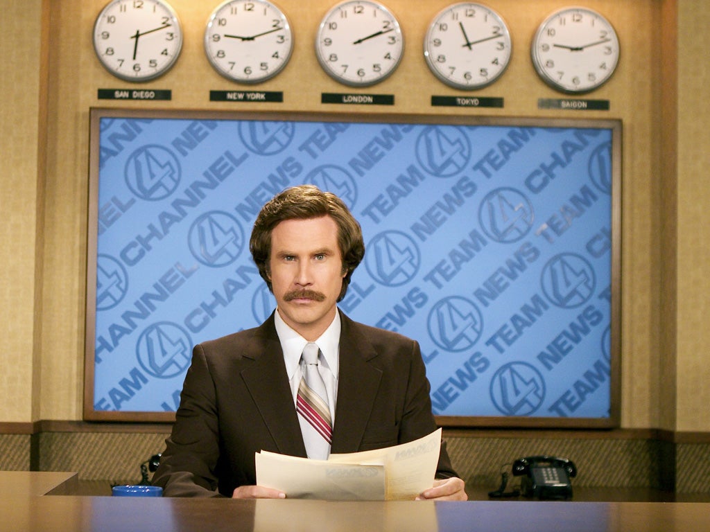 Will Ferrell, dressed as chauvinistic news anchor Ron Burgundy, took over the Conan show this week to announce that the hit film was being resurrected