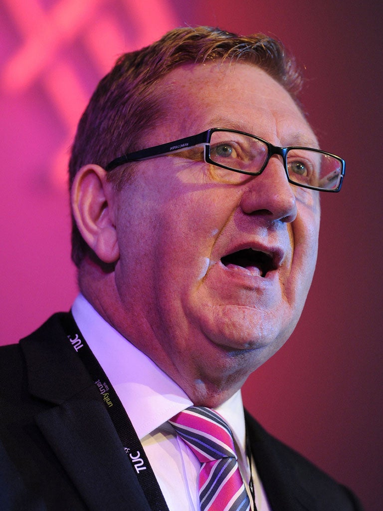 The head of the Unite trade union Len McCluskey