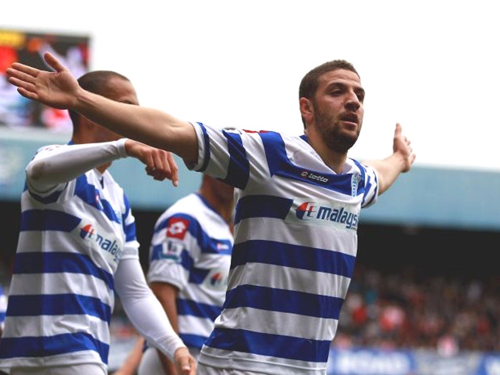 QPR’s Adel Taarabt celebrates