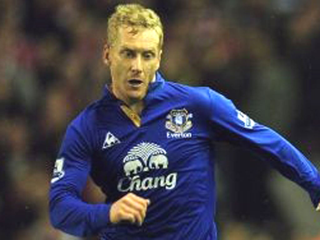 TONY HIBBERT: Everton rightback says his team-mates are
confident while they are winning