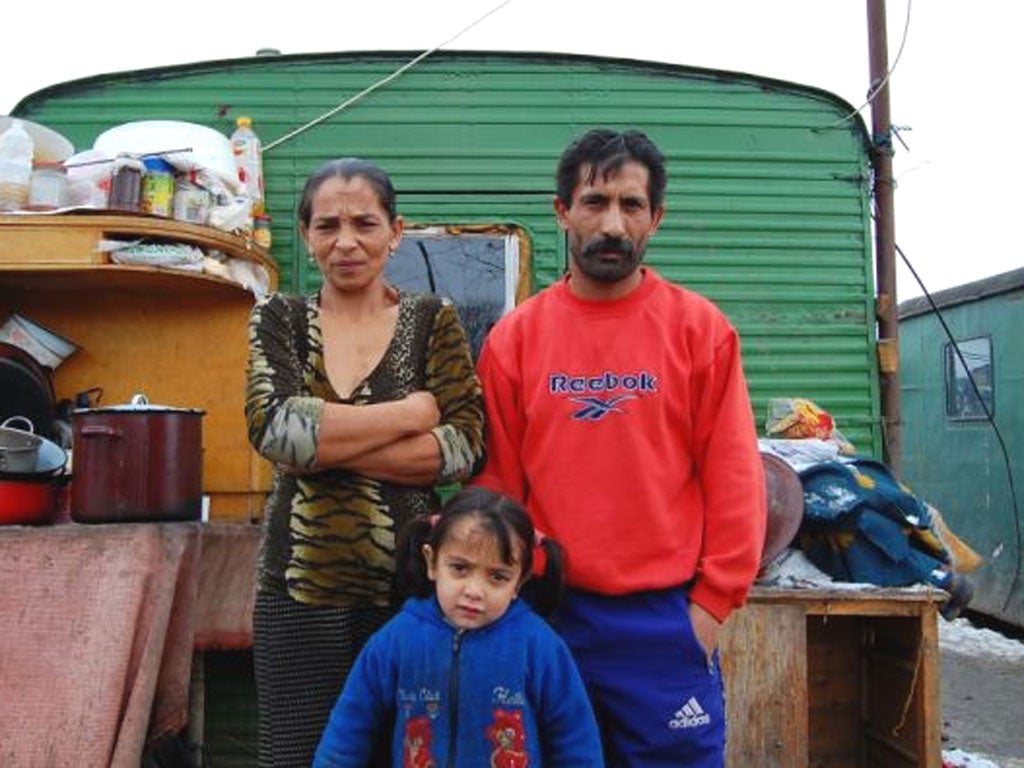 Erzsebet Fodor and her partner Zoltan Koza were evicted from the centre of Miercurea Ciuc/Czikszereda in 2004, they and their ten children now live in a metallic barrack placed by the municipal authorities on the outskirts of town in Romania