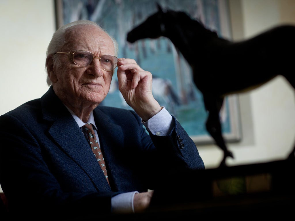 Peter O'Sullevan is horrified that next Saturday's Aintree race will be the last to be televised by the BBC