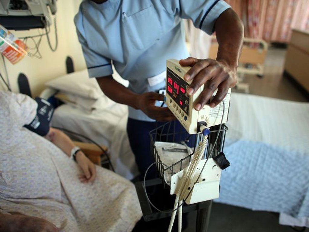A nurse at The Queen Elizabeth Hospital in Birmingham