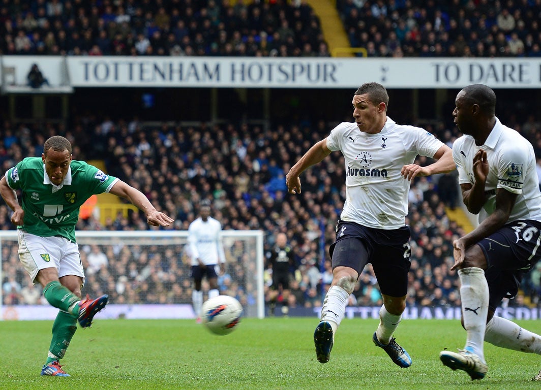 Tottenham 1-2 Norwich Elliot Bennett scores a spectacular goal for Norwich as they recorded a well-deserved victory over Tottenham. Anthony Pilkington had given the Canaries the lead after some comically bad defending from the home team but J