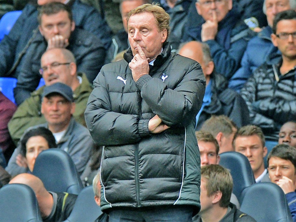 Harry Redknapp watches his side lose to Norwich