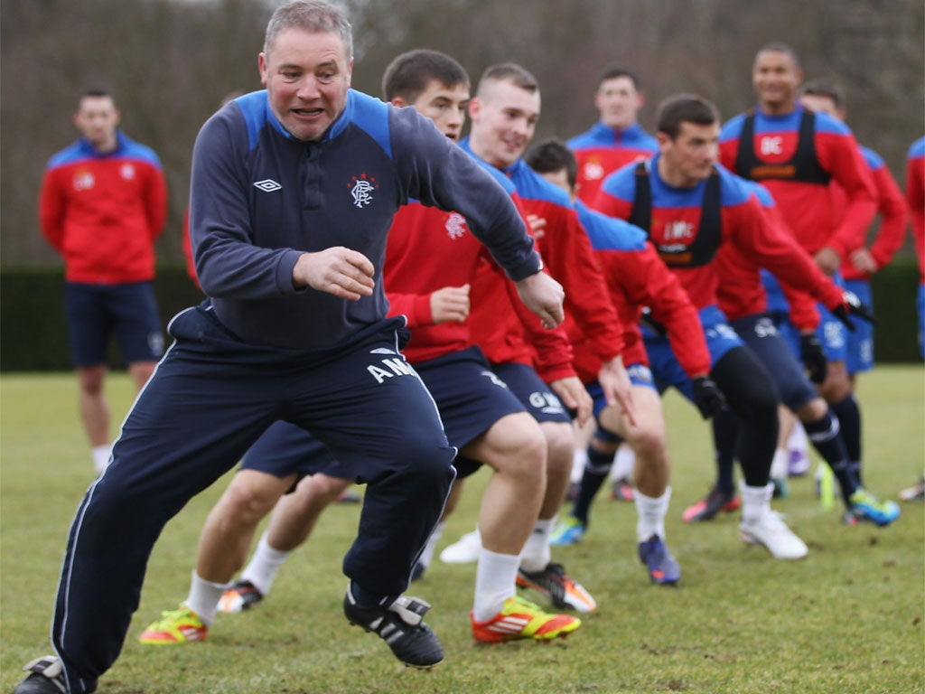 There is still no news on a takeover of Rangers for manager Ally McCoist and his players