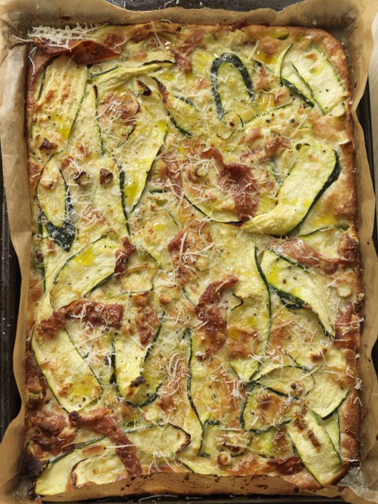 Courgette tart
(Scarpaccia)