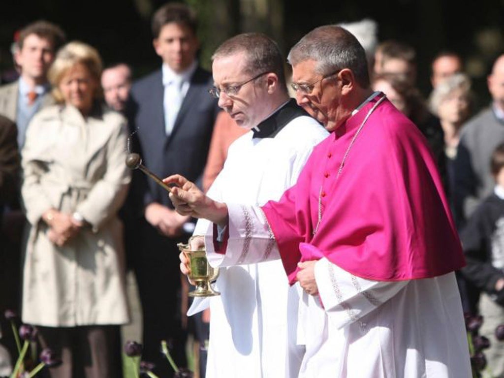 The Archbishop of Dublin, Dr Diarmuid Martin (right) has warned that the Catholic Church in Ireland is 'at breaking point'