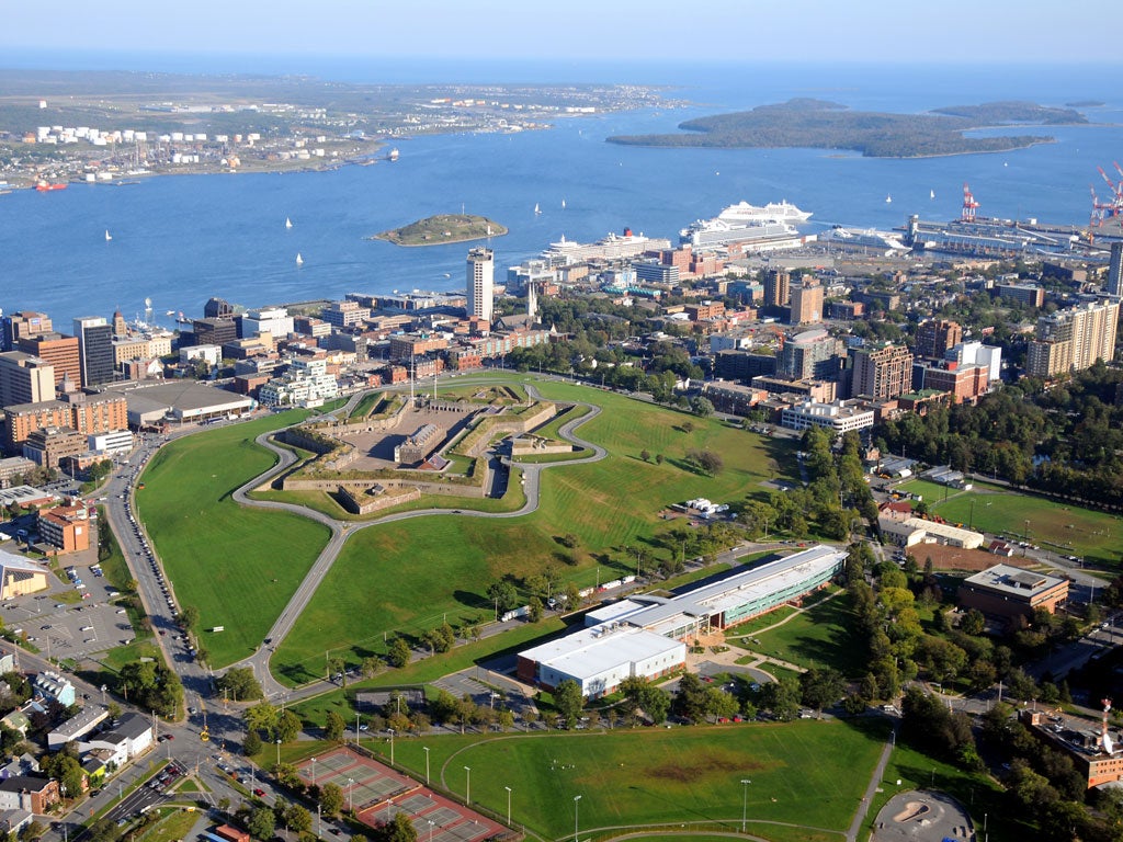Aerial view of Halifax Citadel