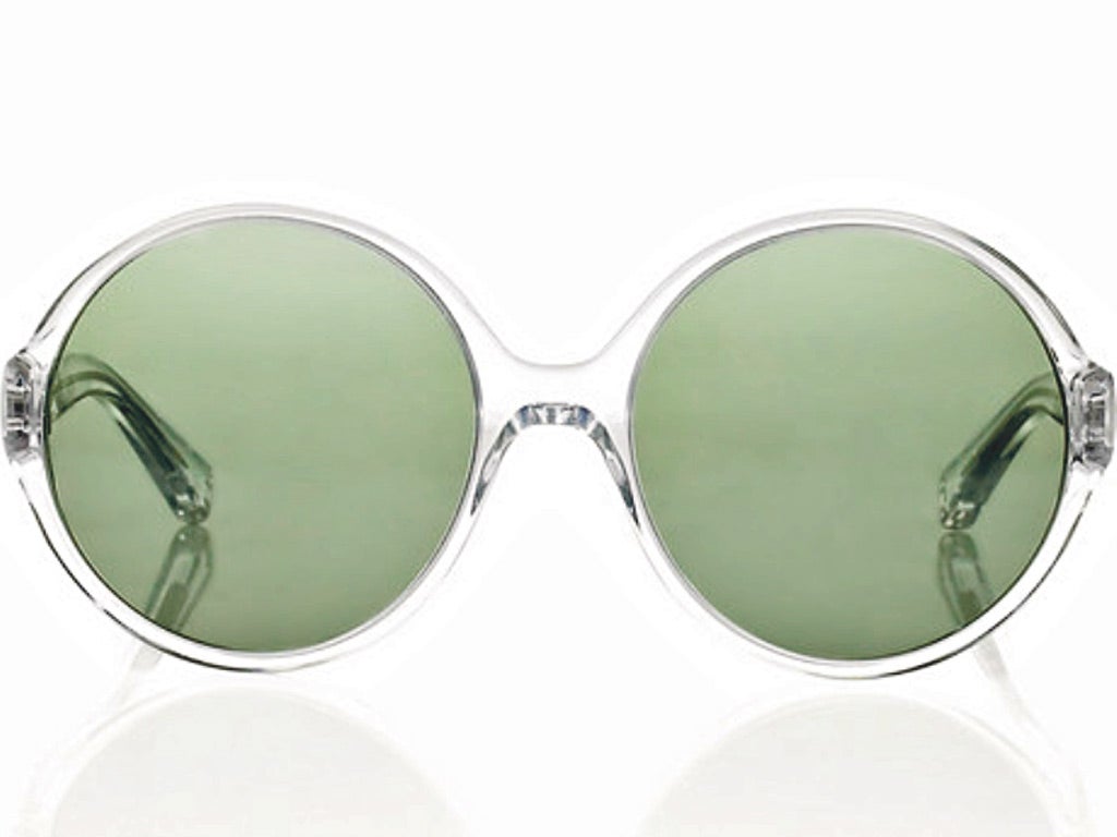 1. Yves Saint Laurent: £225, net-a-porter.com - Round frames aren't for everyone, thanks in part to the hippy connotations. This acetate pair is futuristic in styling though, so perfect for forward-thinkers.