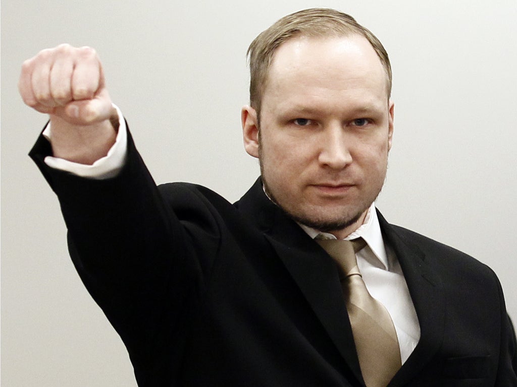 The 33-year-old anti-Muslim militant flashed a closed-fist salute, before shaking hands with prosecutors and court officials, and told the judge he did not recognise the court.