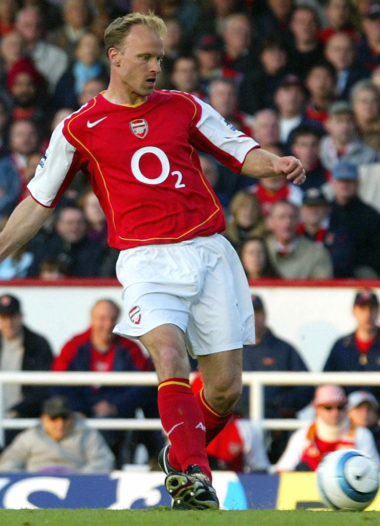 <b>Dennis Bergkamp</b><br/>
<b>Club: Arsenal</b><br/>
<b>1995-2006</b><br/>
<b>Honours:</b><br/>
Premier League (3): 1997-98, 2001-02, 2003-04 
FA Cup (4): 1997-98, 2001-02, 2002-03, 2004-05
FA Community Shield (3): 1998, 2002, 2004
<br/>
Bergkamp broke Arsenal’s transfer record when he signed from Inter Milan for £7.5m in 1995 and he was a key figure in their dominance of English football either side of the millennium. Perhaps his best season was 1997-98 as Arsenal won a Premier League and FA Cup double and he picked up the PFA Players’ Player of the Season Award and the FWA Footballer of the Year Award. In 2004 he was also named in the FIFA 100, Pelé’s choice of the 100 greatest living footballers.