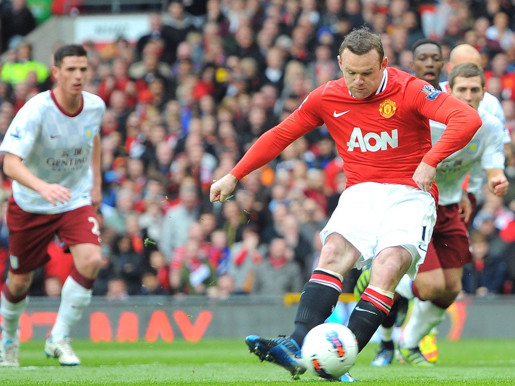 Despite his goals against Aston Villa, Wayne Rooney
says he is still not happy with his form